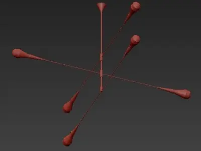 TEARDROP chandelier 3D model