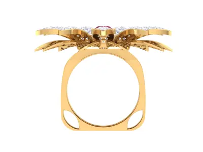 Women Ring MTL 3dm STL OBJ FBX Details 3D print model 27