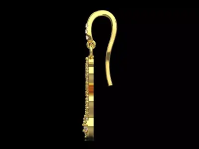 Snake Design Jewelry stl 3dm Earrings je0130 3D print model