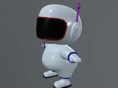 little astronaut 3D model