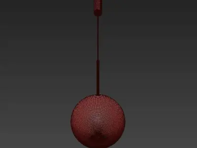 Bolle ball hanging from ceiling 3D model