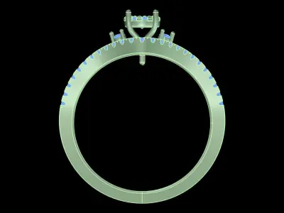 Iight Weight Engagement Ring 3D print model