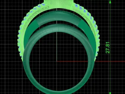 Jewelry ring 227 3D print model purchase