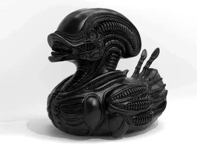 Alien Duck 3D print model