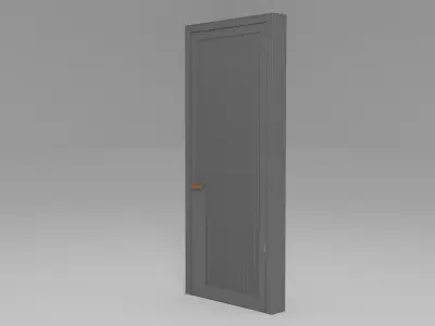 Modern Door 3D model 2