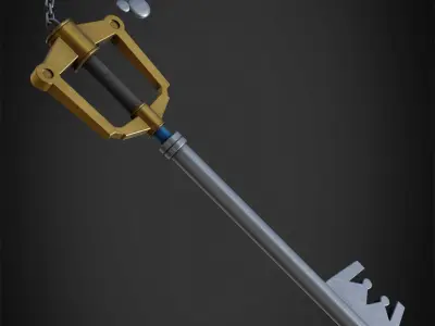 Kingdom Hearts Sora Kingdom Key for Cosplay 3D print model