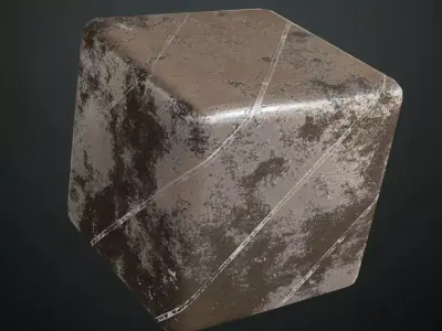 Dirt Metal Sci-fi PBR Seamless Texture