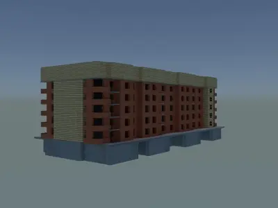 Building apartment 3D model