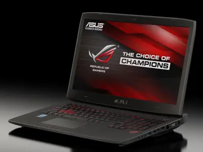 Asus ROG G751JY gaming laptop Low-poly 3D model