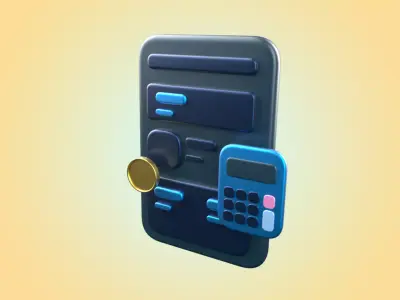 3D app web Icon Low-poly 3D model-12 Low-poly 3D model