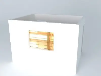 vanessaorkut box with window Free 3D model
