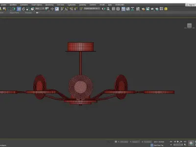 Sputnik Chandelier  Low-poly 3D model