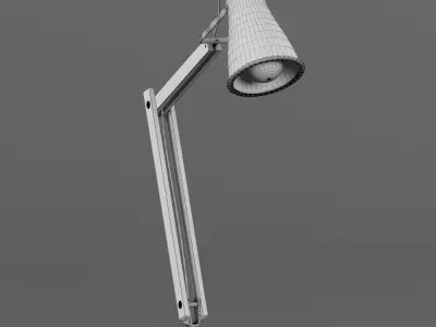 Table lamp white and black  3D model