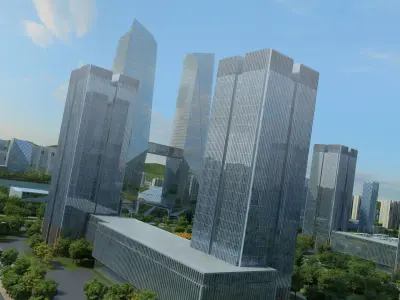 Deqing Geographic Information Town 3D model