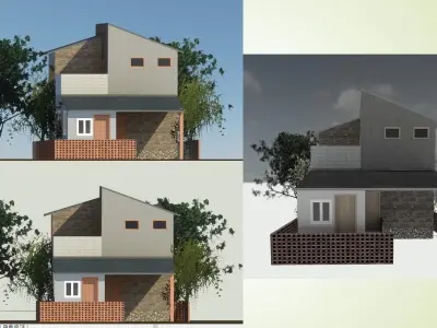 2 BHK HOUSING 3D model