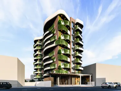 MODERN APARTMENT BUILDING 3D model