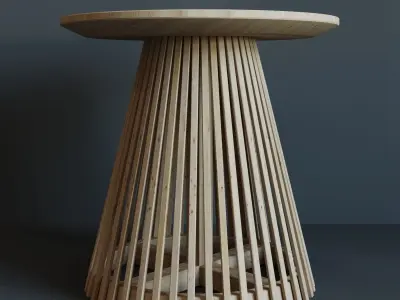 Wooden coffee table - IRUNE 3D model