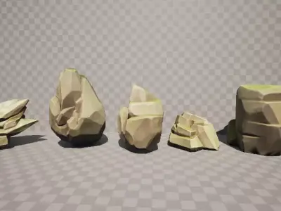 Stylized Forest Low-poly 3D model