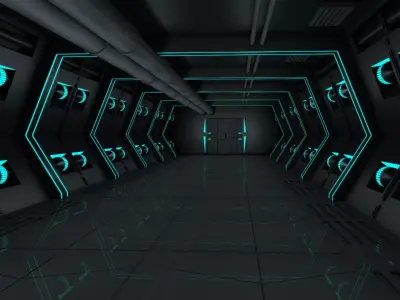 Sci Fi Interior 3D model