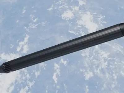 Long Range Low Poly Sci-Fi Cruise Missile Low-poly 3D model