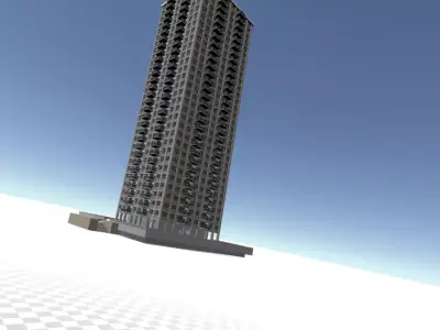 HighEnd building Low-poly 3D model