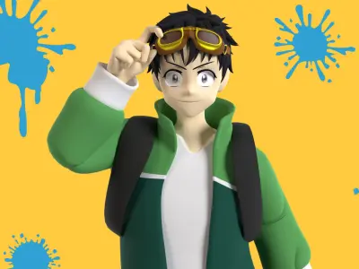 Akira Tendou - Zom 100 3D model