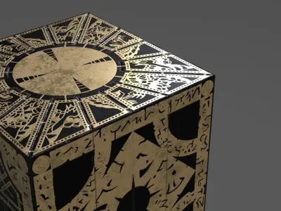 Hellraiser puzzle box lament configuration Low-poly 3D model