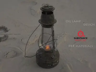oil lamp 3D model