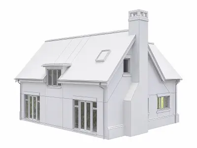 Neighborhood Houses P32 Low-poly 3D model