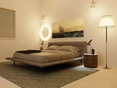 BEDROOM I INTERIOR I DESIGN I 3D MODELLING I 3D RENDERING 3D model