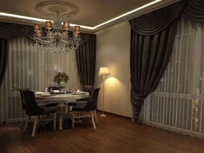 HK Living Room3 Classic Royal 3D model