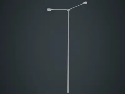 Street Light 8A Low-poly 3D model