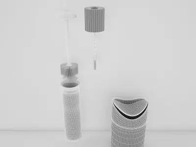 Bathroom Accessories Set 2 3D model