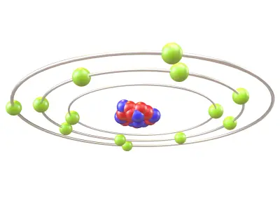 Aluminium Chemical Element v1 003 Low-poly 3D model
