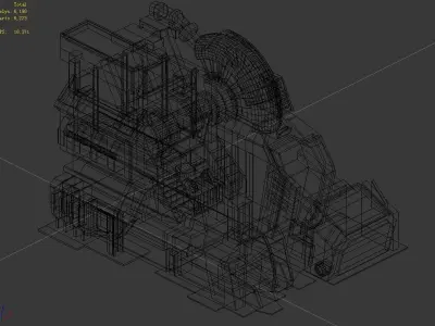 Machinery - Spacecraft - Functional Objects 011 3D model