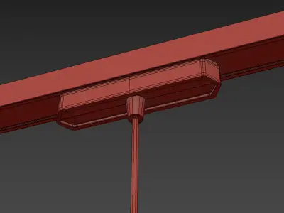 CARA VECCHIA LAMPADINA TRACK Low-poly 3D model