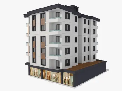 Residential Apartment Building 5 3D model
