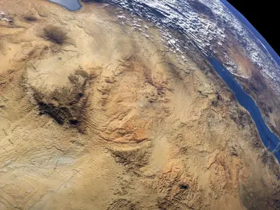 Photorealistic 3D Earth Low-poly 3D model