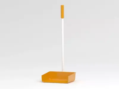 Orange Large Dustpan 3D model