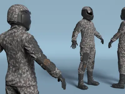  Ratnik 3 Tactical Armor Suit Grey Camo 