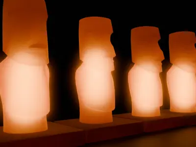 Indirect moai lighting 3D model