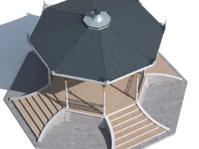 Gazebo 3D model 8