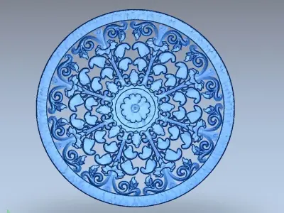 artcam round design 53 3D model