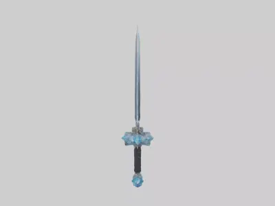 Crystal Edge Sword 1 Low-poly 3D model