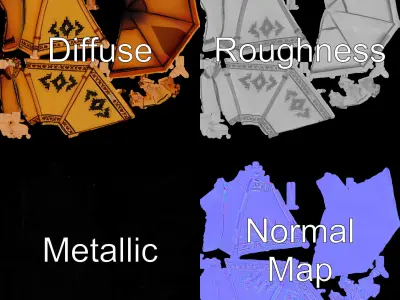 Native American Tent Model Pack Low-poly 3D model