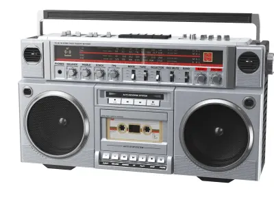  Retro Boombox Cassette Player 