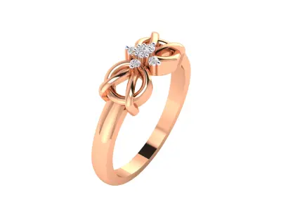 Women Ring Render 3dm STL MTL SLC JCD OBJ FBX Details 3D print model 75