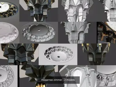 muqarnas zimmer 3D Model Pack