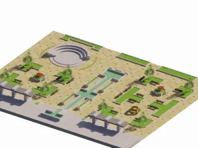 City park-Park-landscape 3D model