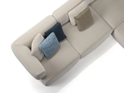 553 Bowy 20 40 34 Corner Sofa 3D model